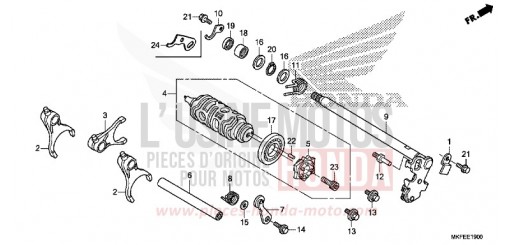 BARILLET DE SELECTION CBR1000S1K de 2019